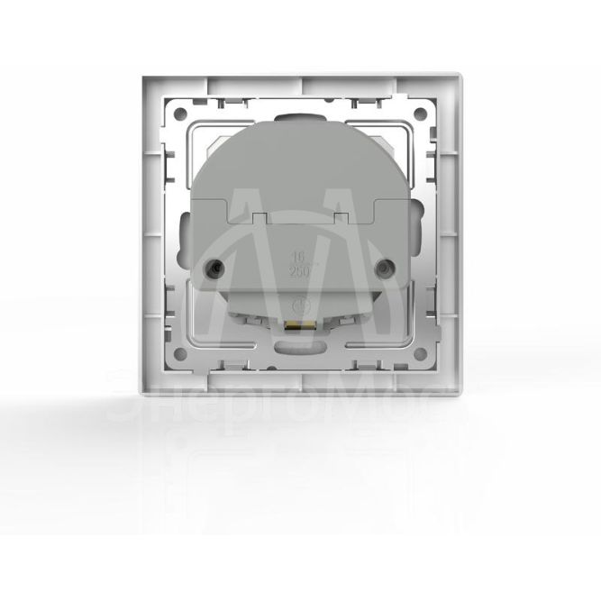 Розетка 1-м СП Pixel IP20 с заземл. с 2-мя заряд. устр. USB тип A+C механизм алюм. TOKOV ELECTRIC TKE-PX-R1U2AC-C03