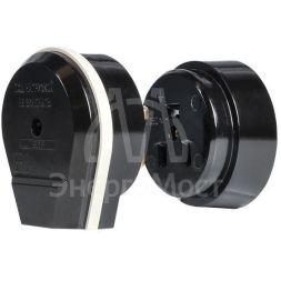 Разъем 1-м ОП РШ-ВШ 32А IP20 250В 2P+PE карболит. черн. PROxima EKF AS-250-O-03