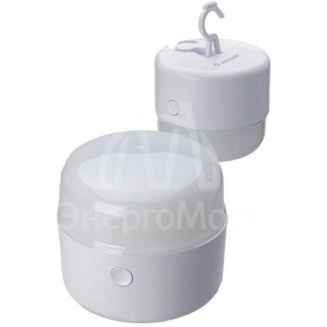 Фонарь аккумуляторный кемпинговый походный 3Вт SMD LED Li-ion 18650 800мА.ч корпус ABS-пластик USB-шнур type C складной крючок для подвешивания матовый рассеиватель КОСМОС KOC613Lit