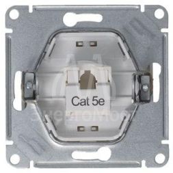 Механизм розетки комп. 1-м Glossa RJ45 кат.5е платина SchE GSL001281K