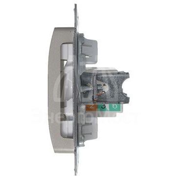 Механизм розетки комп. 1-м Glossa RJ45 кат.5е платина SchE GSL001281K