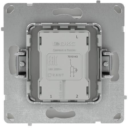 Переключатель 1-кл. KANT с подсветкой бел. песок DKC 7010143