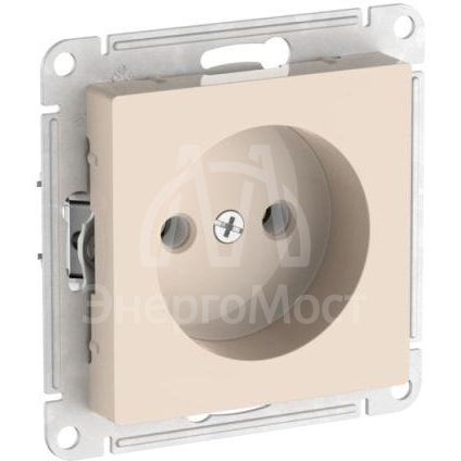 Розетка AtlasDesign 16А без заземл. без шторок быстрозажим. клем. механизм беж. SE ATN000241S
