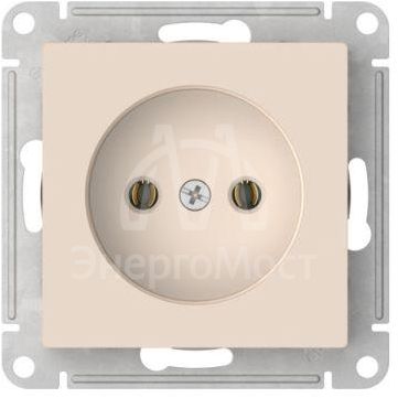 Розетка AtlasDesign 16А без заземл. без шторок быстрозажим. клем. механизм беж. SE ATN000241S