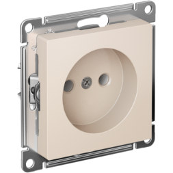 Розетка AtlasDesign 16А без заземл. без шторок быстрозажим. клем. механизм беж. SE ATN000241S