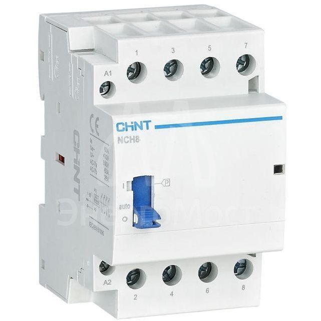 Контактор модульный NCH8-25M/22 AC 220-240В 50/60Гц ручное управление (R) CHINT 257481