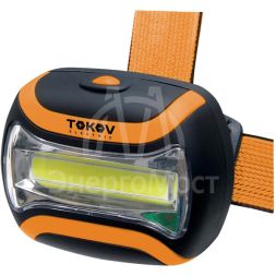 Фонарь налобный на батарейках ААх3 TOKOV ELECTRIC TKE-NF-B-01