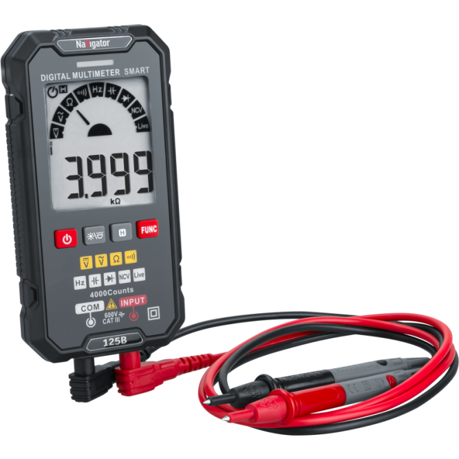 Мультиметр 95 769 NMT-Mm-125B True RMS Smart Navigator 95769