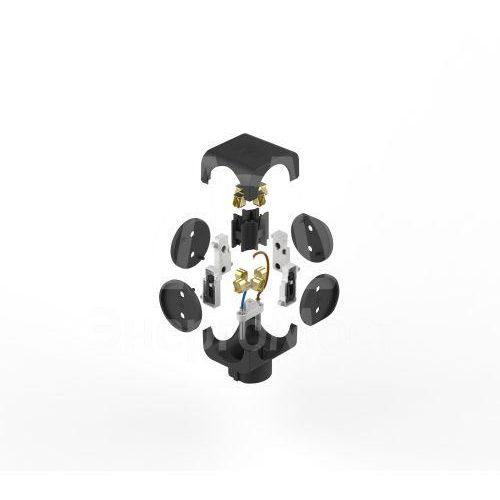 Разветвитель 4-м SP-4-B без заземл. (10/60/2880) черн. ЭРА Б0008207