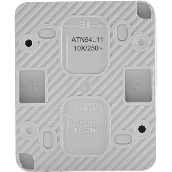 Выключатель 1-кл. ОП AtlasDesign Profi54 10 АХ бел. SchE ATN540111