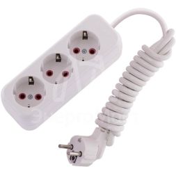 Удлинитель 3х2м с заземл. 16А IP20 LEZARD 720-0302-301