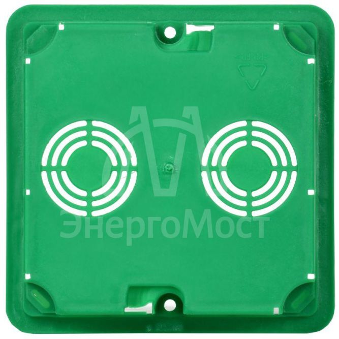 Коробка распаячная СП 92х92х45 КМ41021 для полых стен (с саморезами метал. лапки. с крышкой) IEK UKG11-092-092-040-M