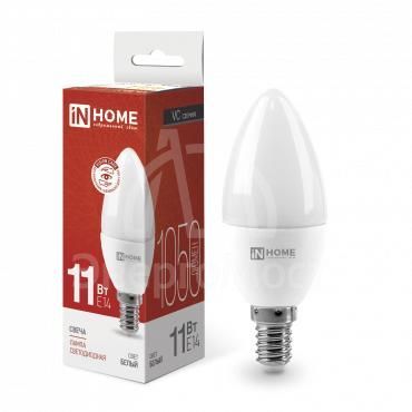 Лампа светодиодная LED-СВЕЧА-VC 11Вт 230В E14 4000К 990лм IN HOME 4690612020471