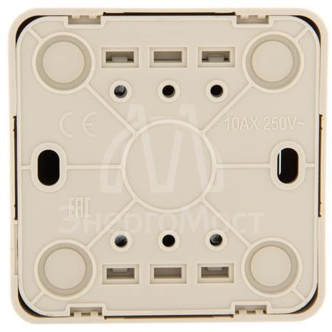 Выключатель 2-кл. 1п ОП Viola 10А IP20 с подсветкой крем. LEZARD 751-0300-112