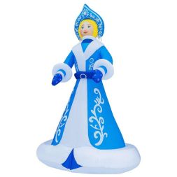 Фигура надувная 3D "Снегурочка" 300см внутренняя подсветка 9LED компрессор с адаптером 12В IP44 Neon-Night 511-056