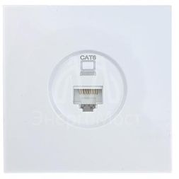 Розетка компьютерная 1-мест. СП ZIMA бел. LEZARD 704-0288-140