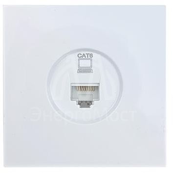 Розетка компьютерная 1-мест. СП ZIMA бел. LEZARD 704-0288-140