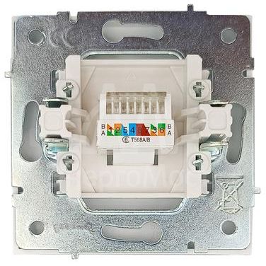 Розетка компьютерная 1-мест. СП ZIMA бел. LEZARD 704-0288-140