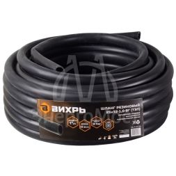 Шланг Вихрь резиновый армированный, 25 х 32 - 1,0 - ВГ., бухта 25м (чёрный) ТЭП