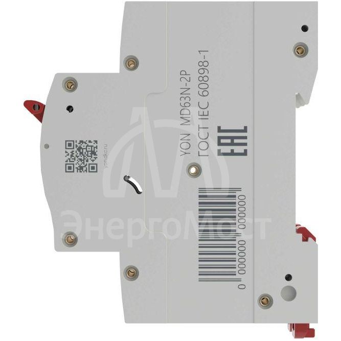 Выключатель автоматический модульный 2п C 50А 6кА MD63N YON MD63N-2PC50