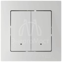 Выключатель 2-кл. AtlasDesign Smart 10А (сх. 5) L+N с подсветкой Zigbee механизм бел. SE ATN000153Z