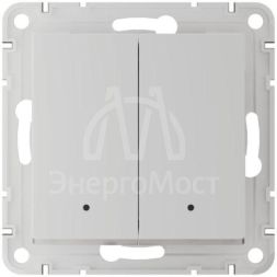 Выключатель 2-кл. AtlasDesign Smart 10А (сх. 5) L+N с подсветкой Zigbee механизм бел. SE ATN000153Z