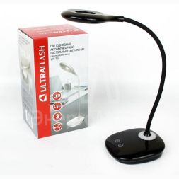 Светильник настольный UF-706 С02 аккум. 20LED NEW черн. Ultraflash 14241