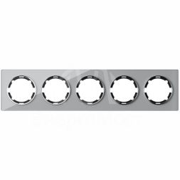 Рамка 5-м Garda горизонт. стеклянная сер. 2E52501302 OneKeyElectro 2234938