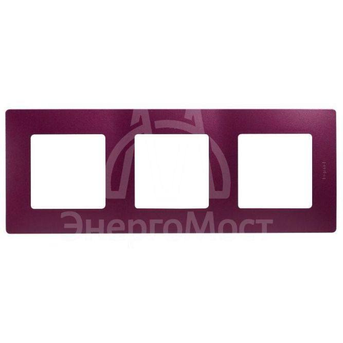 Рамка 3-м Etika сливовый Leg 672563