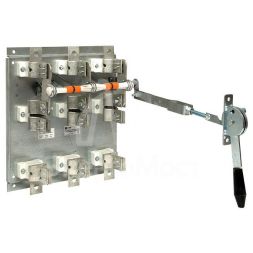 Разъединитель-предохранитель РПС-6 630А правый привод без ППН Basic EKF rps-r-630