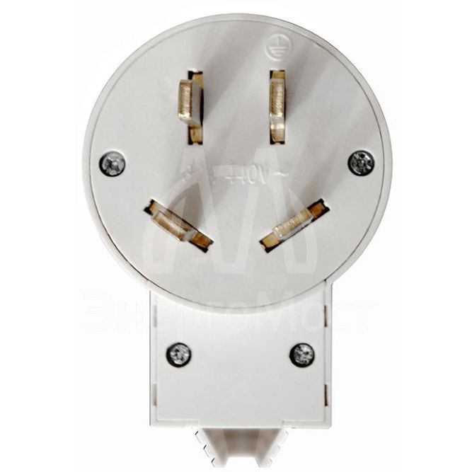 Вилка для плиты 3P+E 32А 440В бел. Universal 5313