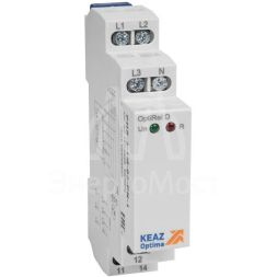 Реле контроля фаз OptiRel D PHS-3-1M-03-PN-1 чередования обрыва фаз 3Ф+N 1СО КЭАЗ 331983