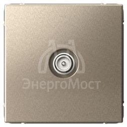 Розетка телевизионная оконечная TV ArtGallery 1дБ механизм шампань SE GAL000591