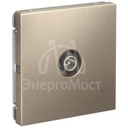 Розетка телевизионная оконечная TV ArtGallery 1дБ механизм шампань SE GAL000591