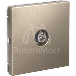 Розетка телевизионная оконечная TV ArtGallery 1дБ механизм шампань SE GAL000591