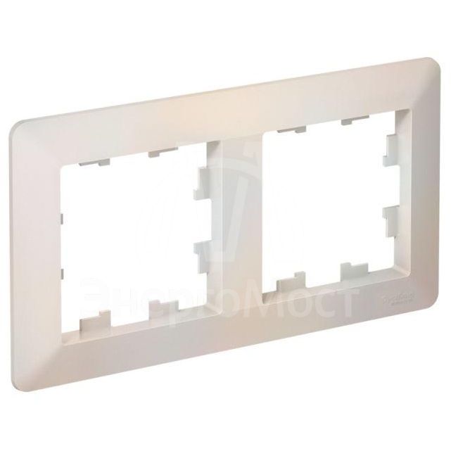 Рамка 2-м AtlasDesign Air жемчуж./дым. бел. SE ATN220402