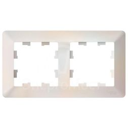 Рамка 2-м AtlasDesign Air жемчуж./дым. бел. SE ATN220402