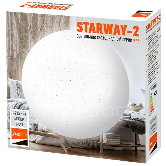 Светильник светодиодный PPB STARWAY-2 12Вт 4000К IP20 D215х50 JazzWay 5025455