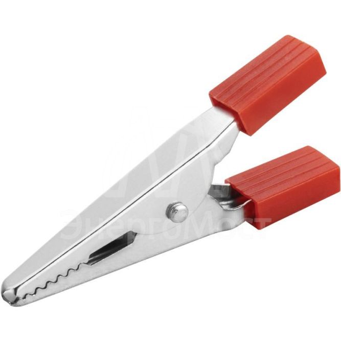 Зажим &amp;quot;крокодил&amp;quot; 5А 80 851 OAC-5A-52-R25 красн. ОНЛАЙТ 80851