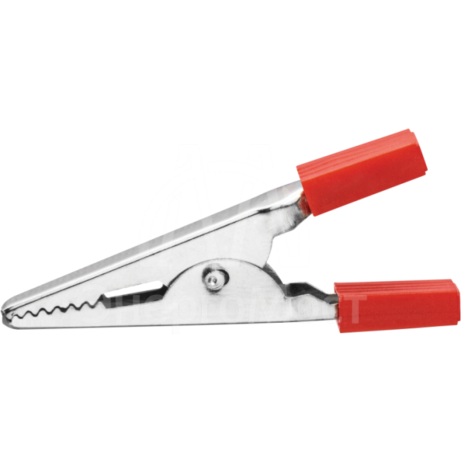 Зажим &amp;quot;крокодил&amp;quot; 5А 80 851 OAC-5A-52-R25 красн. ОНЛАЙТ 80851