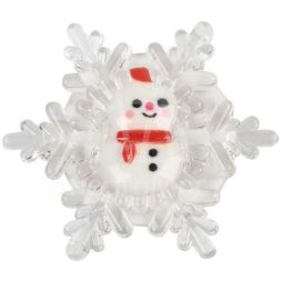Фигура светодиодная &amp;quot;Снеговик на снежинке&amp;quot; RGB на присоске 5.5х5.5см Neon-Night 501-038
