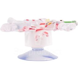 Фигура светодиод. &amp;quot;Снеговик с подарком&amp;quot; на присоске (батарейки 2хCR2032 в компл.) 75х90х10мм 1LED 6В IP20 RGB NEON-NIGHT 501-022