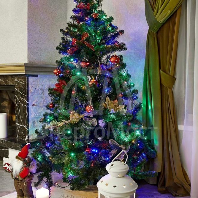 Гирлянда &amp;quot;ТВИНКЛ ЛАЙТ LED&amp;quot; (с контроллером 8 режимов) 20м 160LED 10Вт 220В IP44 мульти. NEON-NIGHT 303-119