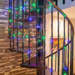 Гирлянда &amp;quot;ТВИНКЛ ЛАЙТ LED&amp;quot; (с контроллером 8 режимов) 20м 160LED 10Вт 220В IP44 мульти. NEON-NIGHT 303-119