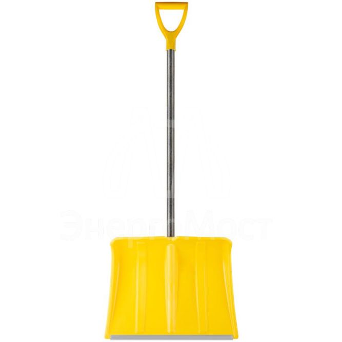 Лопата для уборки снега &amp;quot;Гардения Монблан&amp;quot; 500х375х1340мм стеклопластик. черенок; пластик. 68109