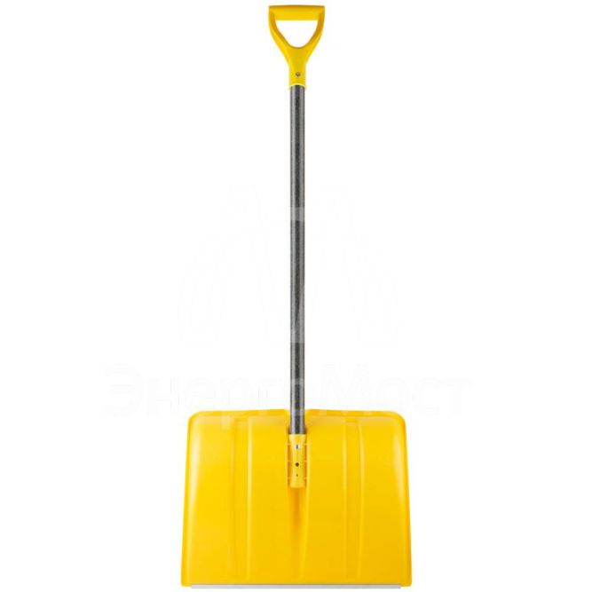 Лопата для уборки снега &amp;quot;Гардения Монблан&amp;quot; 500х375х1340мм стеклопластик. черенок; пластик. 68109