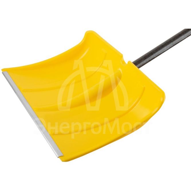 Лопата для уборки снега &amp;quot;Гардения Монблан&amp;quot; 500х375х1340мм стеклопластик. черенок; пластик. 68109