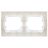 Рамка 2-м IP44 BRITE РУ-2-БрБ-44 бел. IEK BR-M22-44-K01
