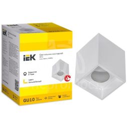 Светильник 4112 накладной поворотный GU10 бел. пласт. IEK LT-UPB0-4112-GU10-1-K01