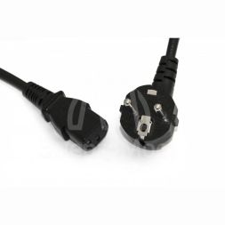 Кабель PWC-IEC13-SHM-3.0-BK питания комп. (Shucko+C13) (3х0.75) 3м Hyperline 34928